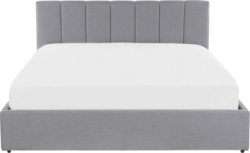 Dreuxa Oppbevaringsseng 160x200 cm - Lysegrå