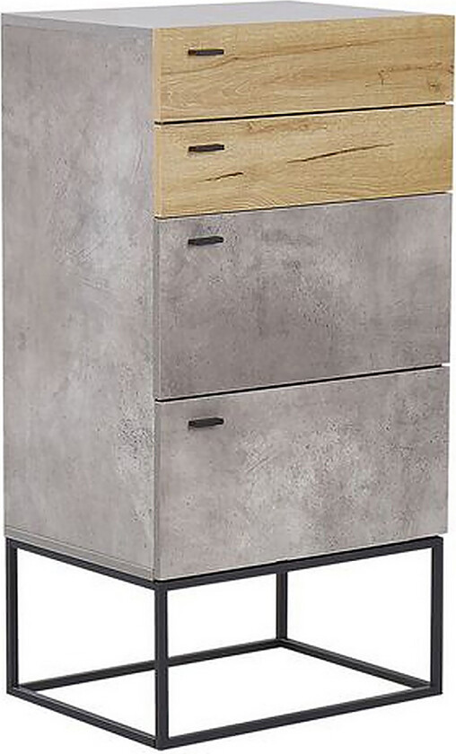 Acra Kommode 52x41 cm - Grå/Lyst Tre