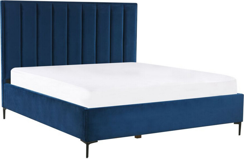 Sezanne Rammeseng 180x200 cm - Fløyel/Blå