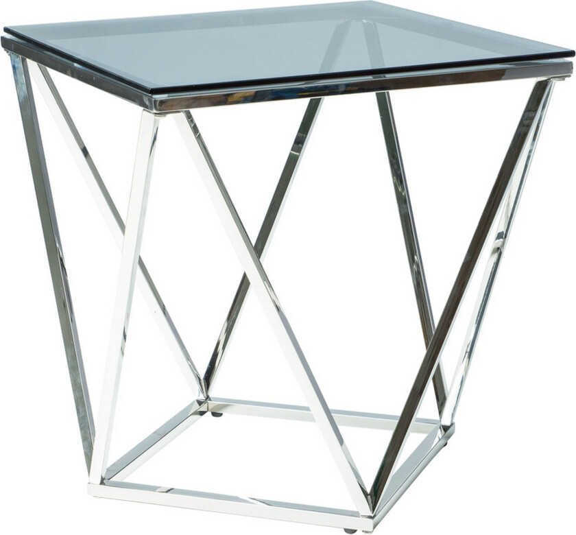 Sølvo Sidebord 50 cm - Glass/Sølv