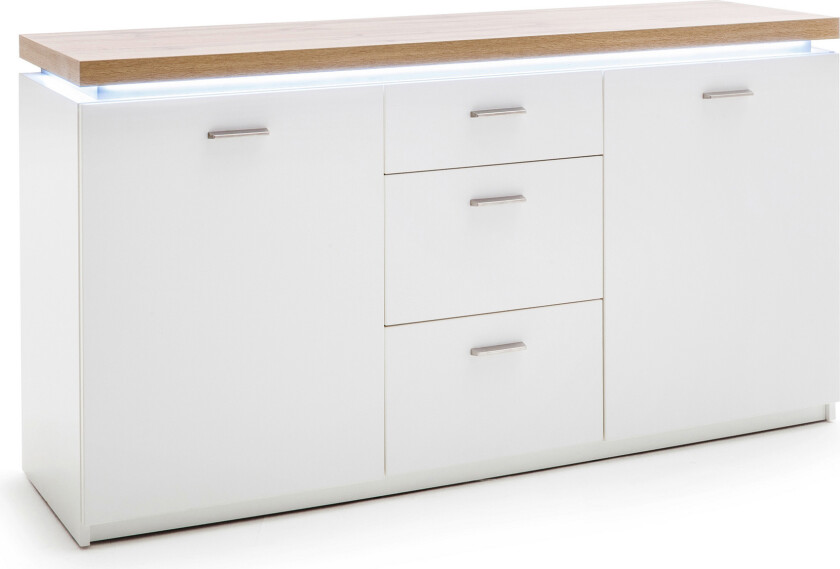 Degaust Skjenk 156 cm - Hvit / Eik