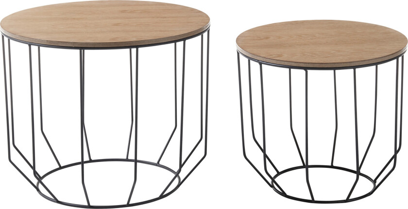 Butay Settbord 50 cm - Eik / Svart