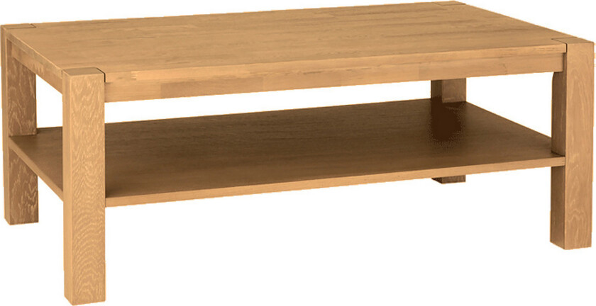 Demottte Sofabord 110 cm med Oppbevaringshylle - Eikefiner