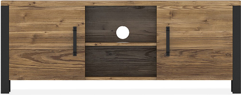 Skarebol TV-benk 147 cm - Svart/Tre/Natur