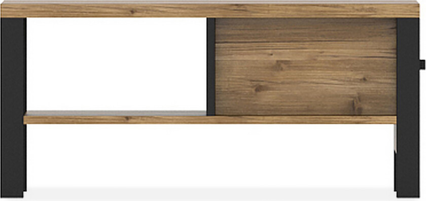 Skarebol Sofabord 90 cm - Svart/Tre/Natur