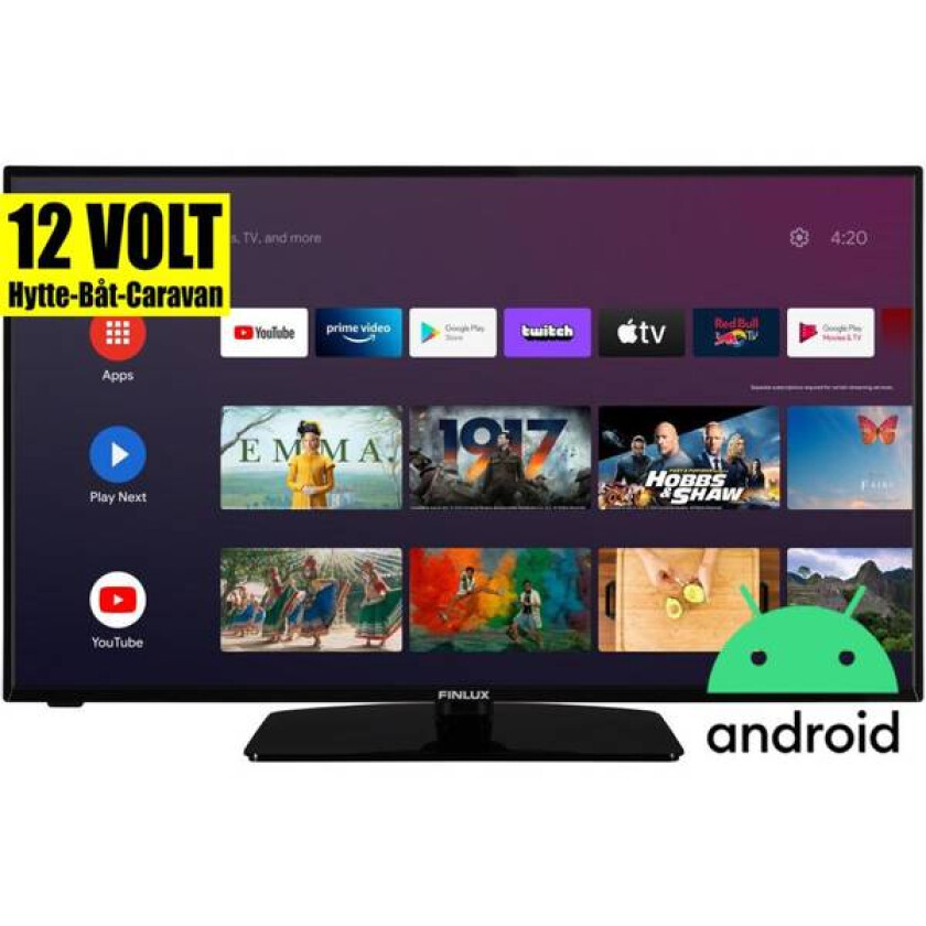 Android Finlux Smart Tv 12v 43" 384360a