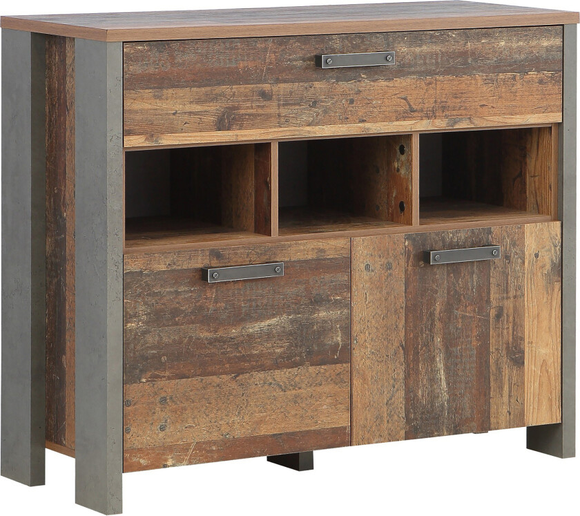 Cadle Kommode 107 cm - Brun/Grå