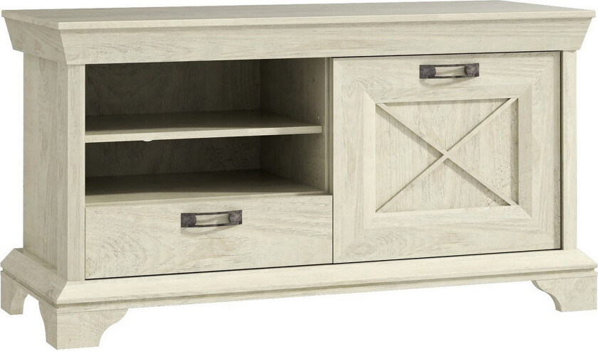 Hurlston TV-Benk 123 cm - Hvit