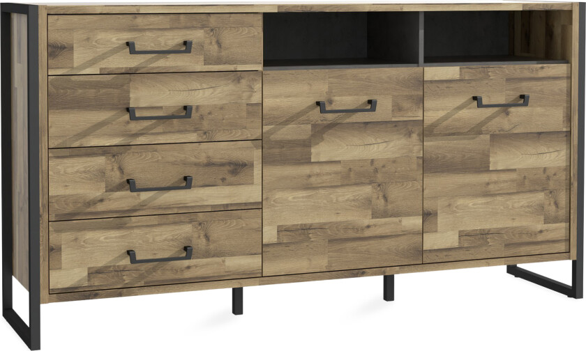 Carnais Kommode 169 cm - Brun/Grå