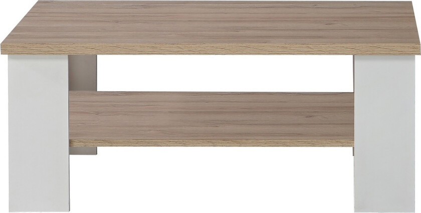 Crumpton Bord 107 cm - Hvit/Brun