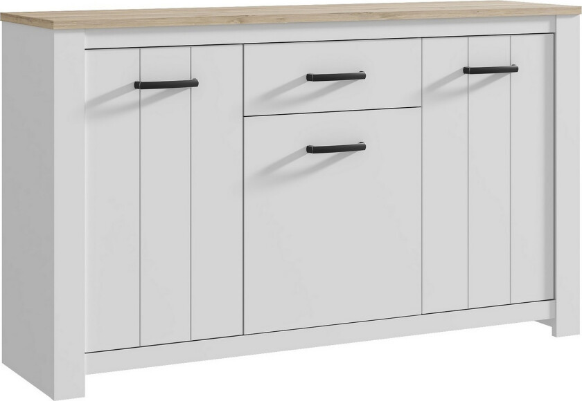 Crumpton Kommode 161 cm - Hvit/Brun