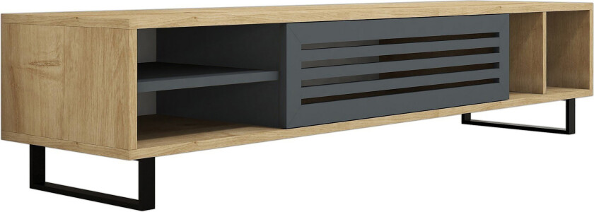 Bilde av Gersby TV-Benk 160 cm - Brun/Grå