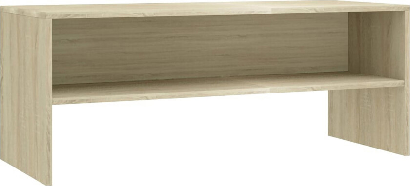 TV-benk sonoma eik 100x40x40 cm sponplate - Brun