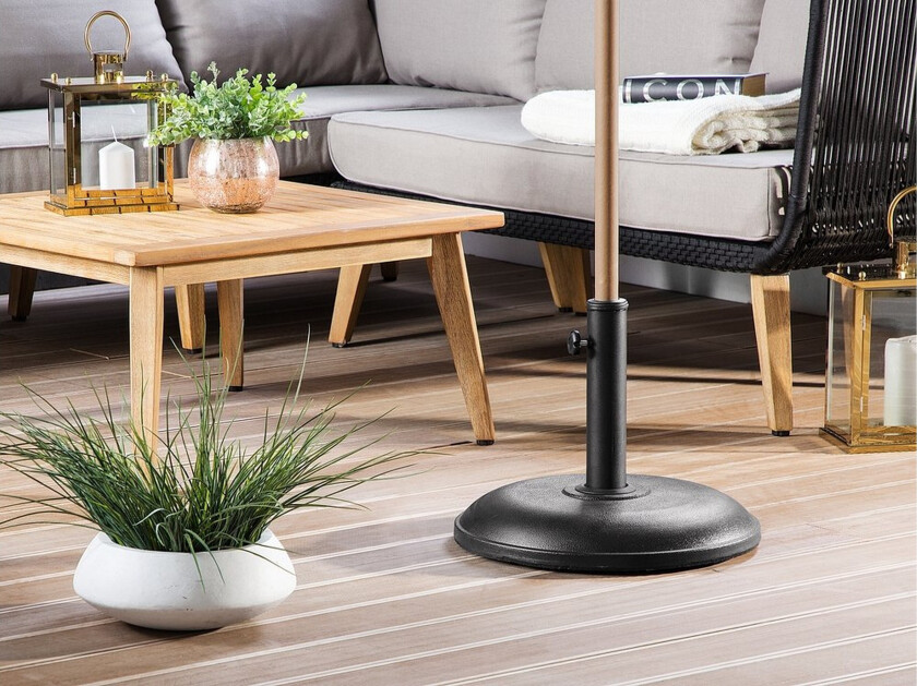 Concrete Parasollfot 45 cm - Svart