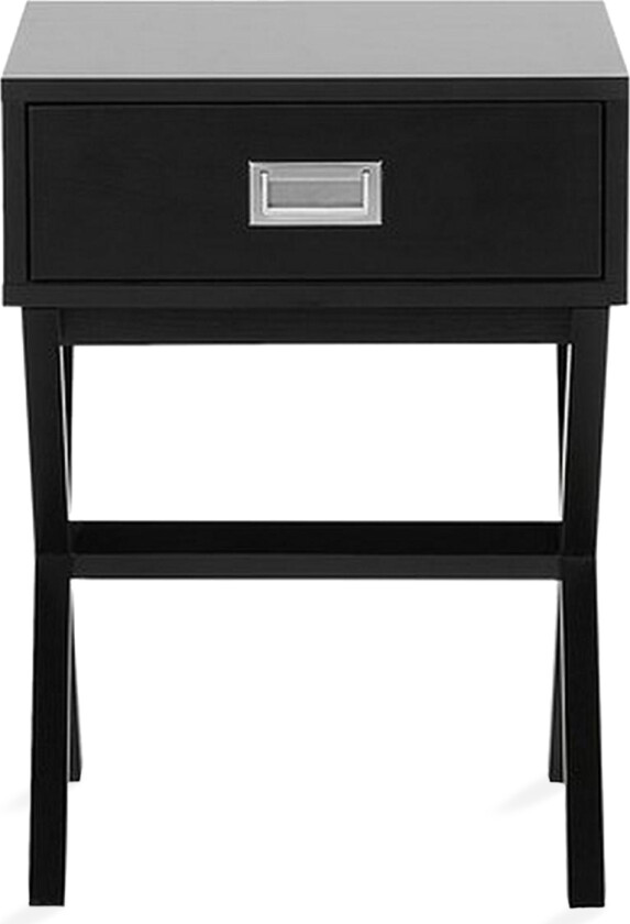 Bilde av Mondejar Nattbord 40 cm med Oppbevaring Skuff - Svart