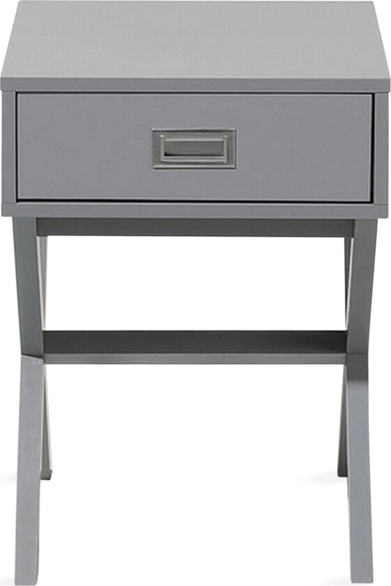 Bilde av Mondejar Nattbord 40 cm med Oppbevaring Skuff - Grå