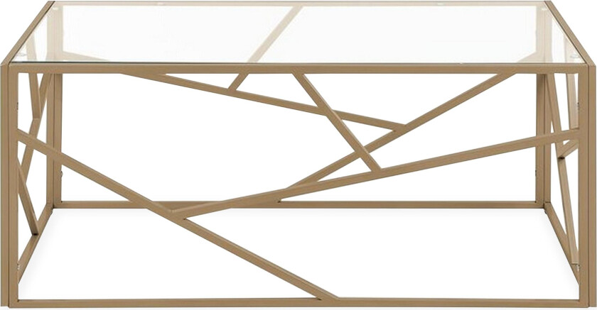 Orland Sofabord 100 cm - Glass/Gull