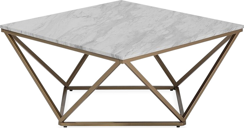 Malibu Sofabord 80 cm - Hvit