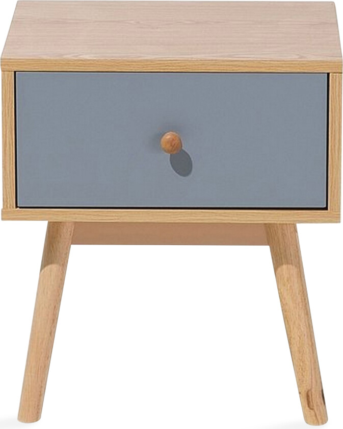 Bilde av Arvada Nattbord 40 cm med Oppbevaring Skuff - Brun