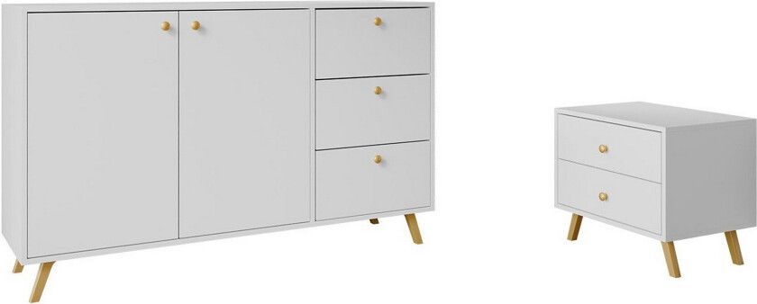 Emyvale Møbelsett For Barnerom - Hvid