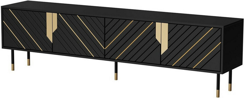 Juniskär TV-benk 204 cm - Svart