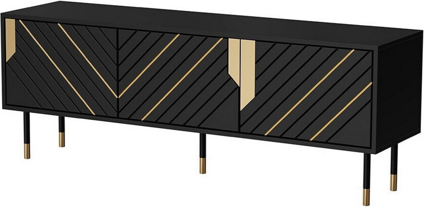 Juniskär TV-benk 154 cm - Svart