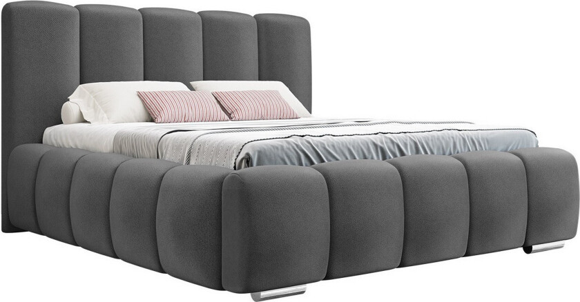 Cleaton Sengeramme 180x200 cm - Mørkegrå