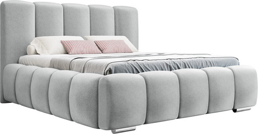 Cleaton Sengeramme 160x200 cm - Lysegrå/Mørkegrå