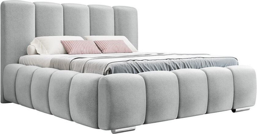 Cleaton Sengeramme 140x200 cm - Lysegrå/Mørkegrå