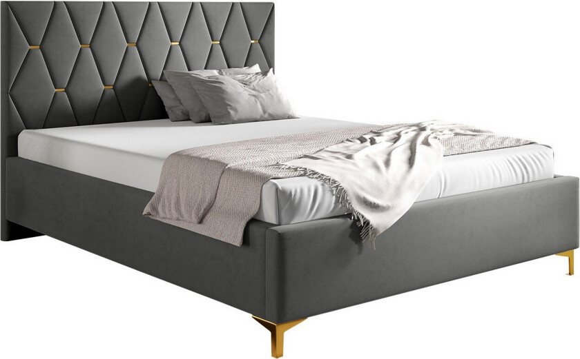 Boisdale Sengeramme 180x200 cm - Mørkegrå