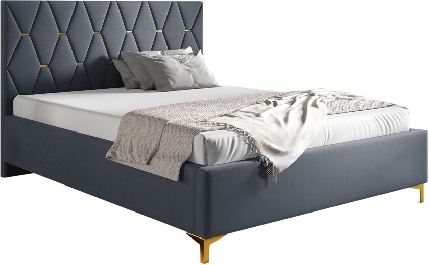 Boisdale Sengeramme 160x200 cm - Mørkegrå