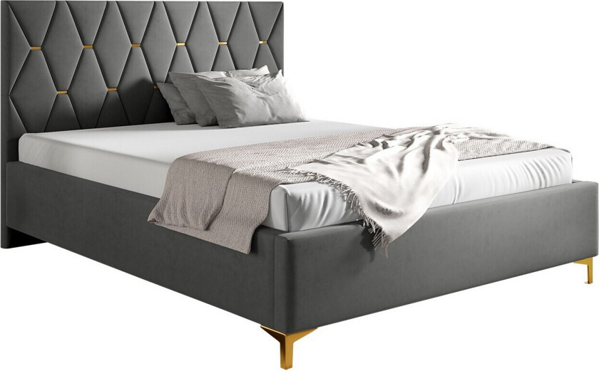 Boisdale Sengeramme 160x200 cm - Mørkegrå