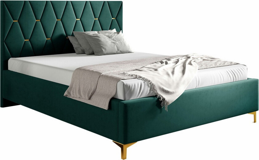 Boisdale Sengeramme 140x200 cm - Mørkegrønn