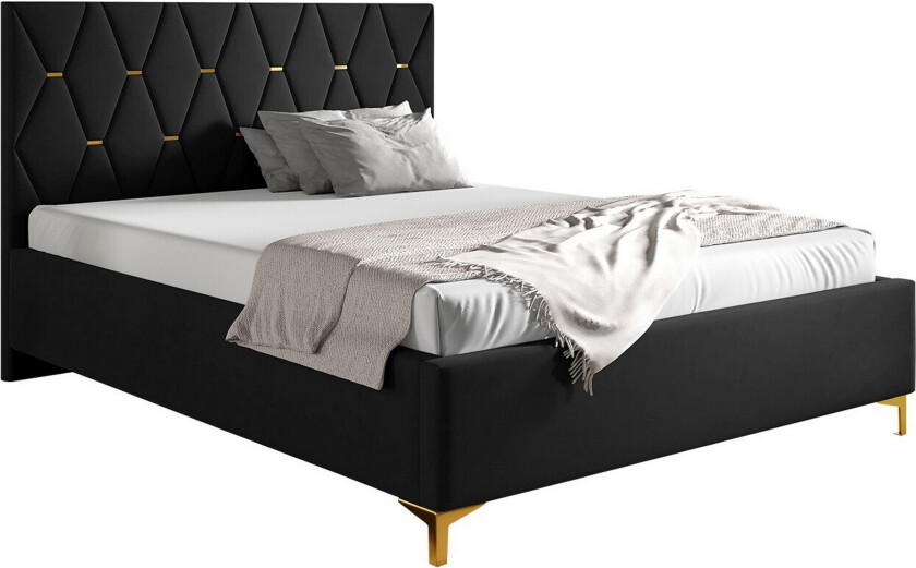 Boisdale Sengeramme 140x200 cm - Svart