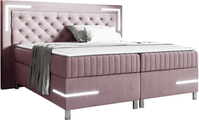 Lillsel Sengeramme 180x200 cm - Rosa