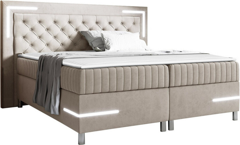 Lillsel Sengeramme 180x200 cm - Beige