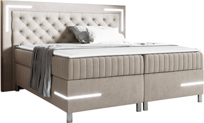 Lillsel Sengeramme 160x200 cm - Beige