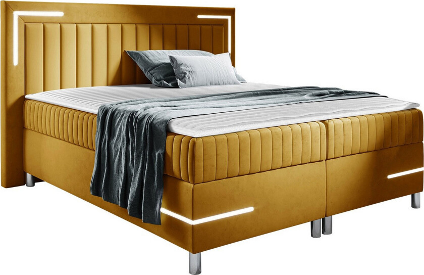 Lillsel Sengeramme 160x200 cm - Gul