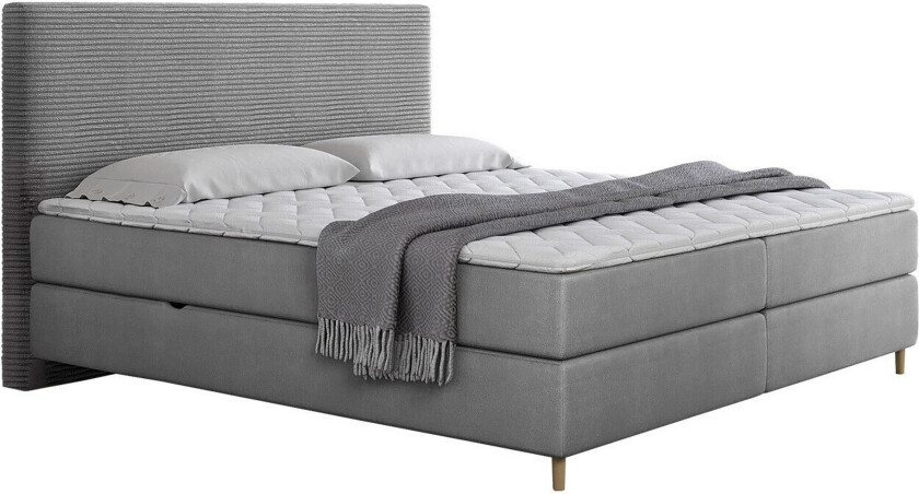 Derry Sengeramme 180x200 cm - Grå/Lysegrå