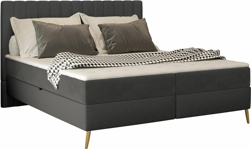 Rathkeale Sengeramme 140x200 cm - Mørkegrå