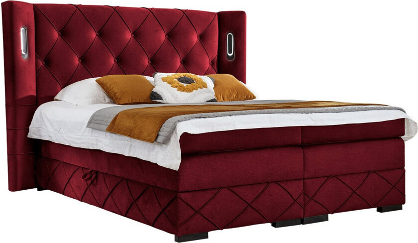 Boisdale Sengeramme 180x200 cm - Rød