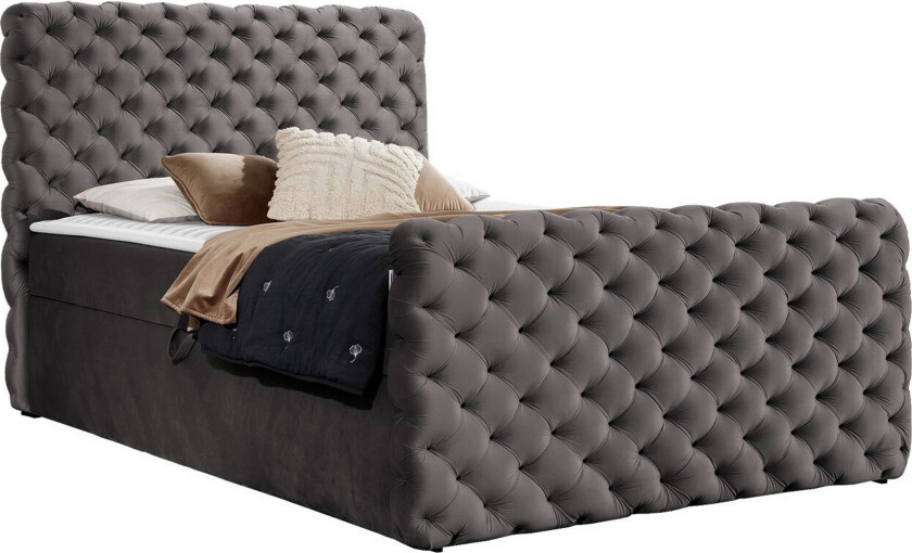 Almancil Sengeramme 180x200 cm - Mørkebrun