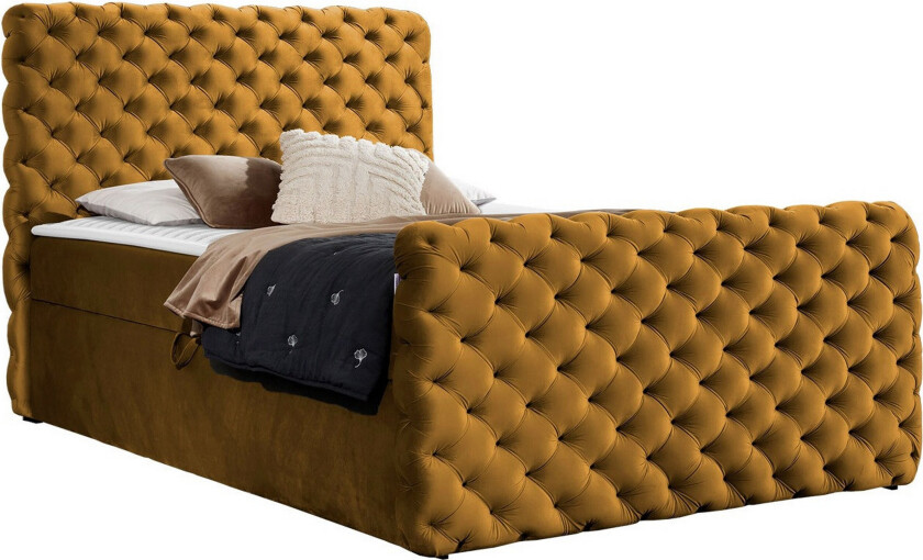 Almancil Sengeramme 160x200 cm - Mørkegul