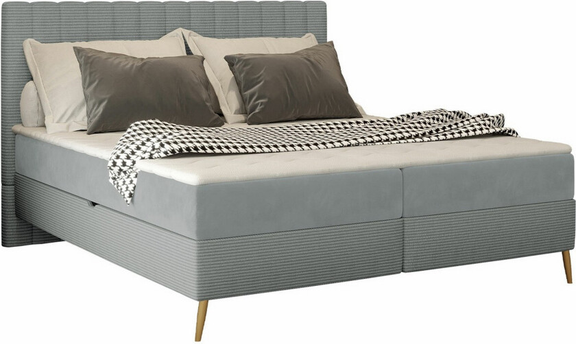 Rathkeale Sengeramme 160x200 cm - Lysegrå