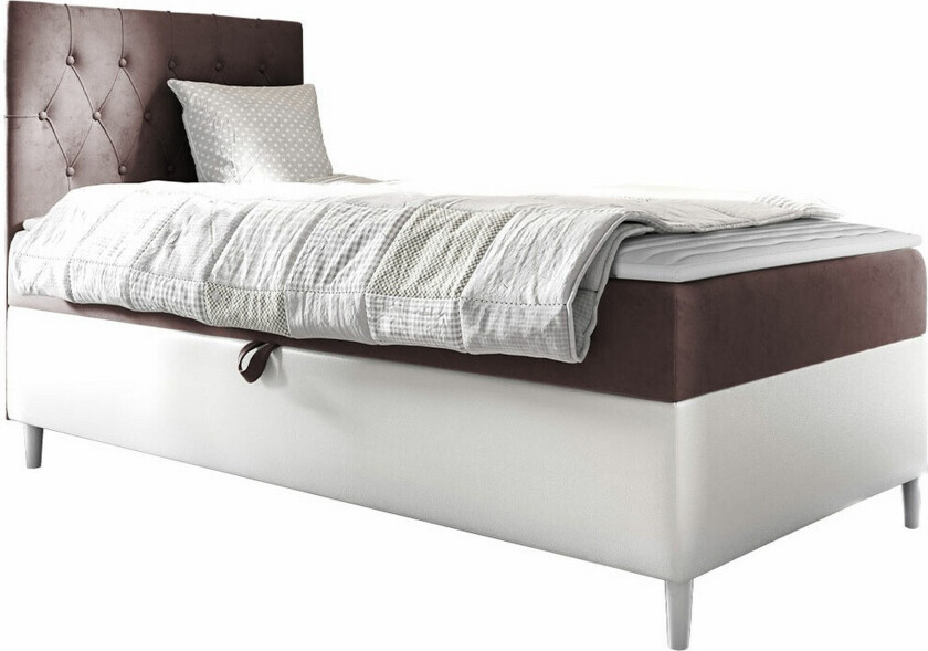 Boisdale Sengeramme 90x200 cm - Brun/Hvit