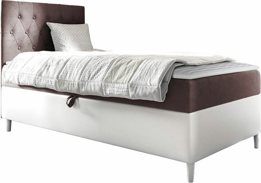 Boisdale Sengeramme 80x200 cm - Brun/Hvit