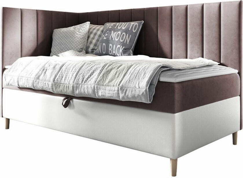 Boisdale Sengeramme 100x200 cm - Brun/Hvit