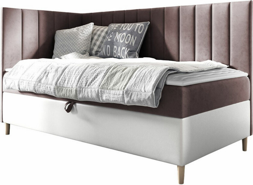 Boisdale Sengeramme 80x200 cm - Brun/Hvit