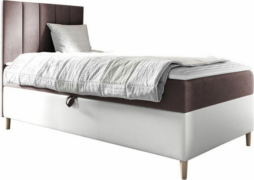 Boisdale Sengeramme 90x200 cm - Brun/Hvit