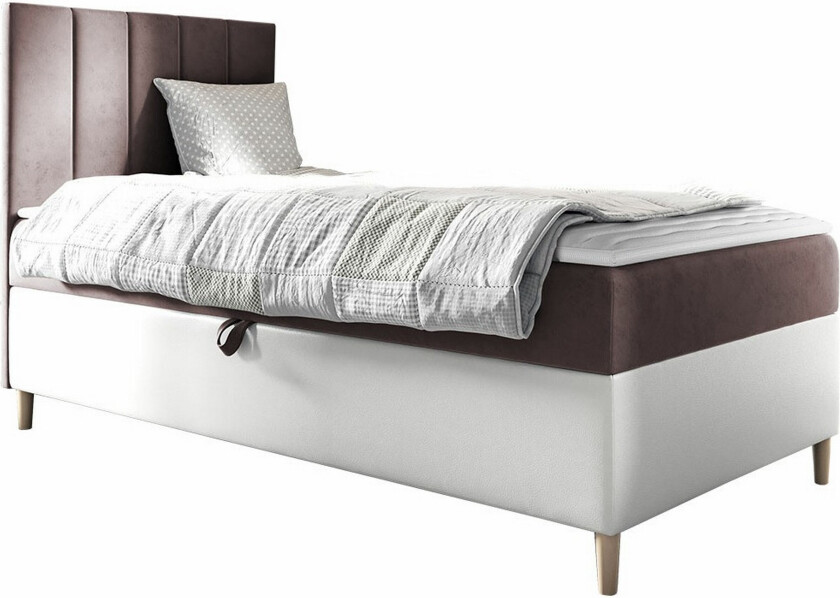 Boisdale Sengeramme 80x200 cm - Brun/Hvit